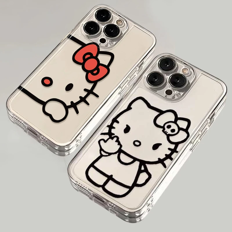 オリジナルかわいいハローキティ電話ケース iphone 16 15 14 13