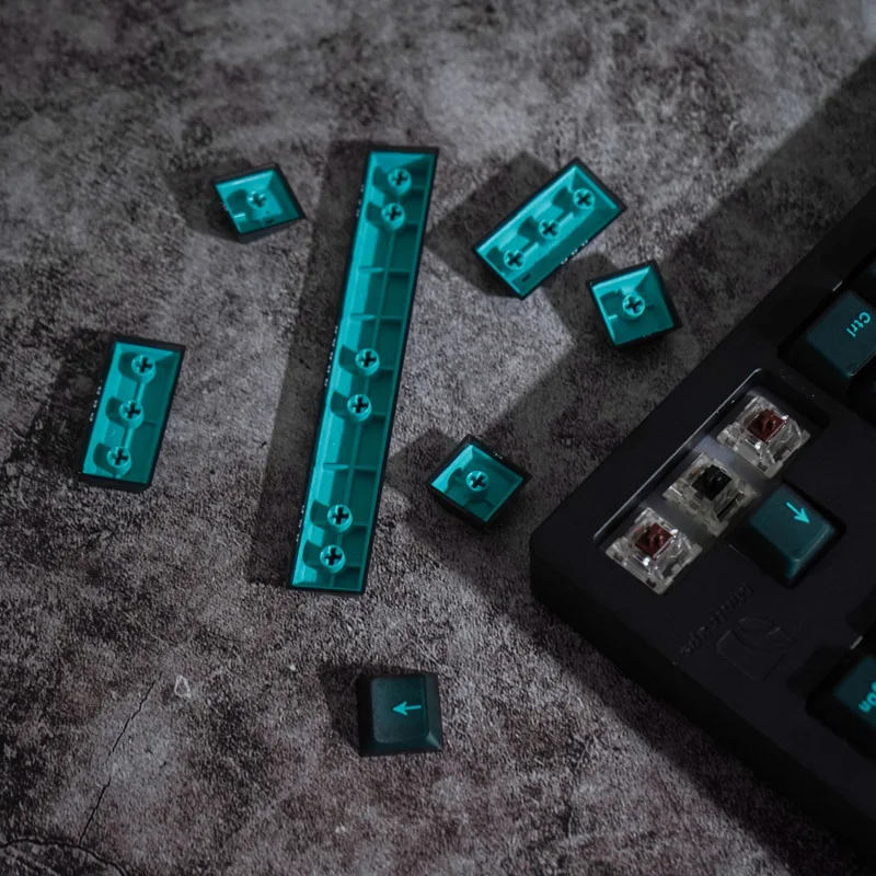 ABS Translúcido Keycaps multicoloridos, Custom Cherry Perfil