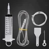 Clean Brush Kit for Refrigerator Drain Wash Brush Suction Syringe 1.5M Hose Fridge Drain Hole Cleaner Stick Dredge Tool 1