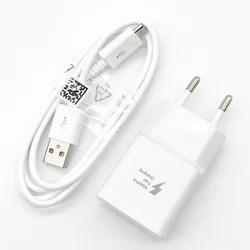 Samsung 15W Quick Fast Charger with EU Plug & 100CM Micro USB Cable - White EU With cable