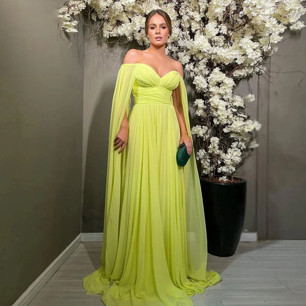 

Элегантное соблазнительное свадебное платье Lily с шалью, шифоновые пляжные платья знаменитостей, платья со складками для особых случаев, халаты du Night