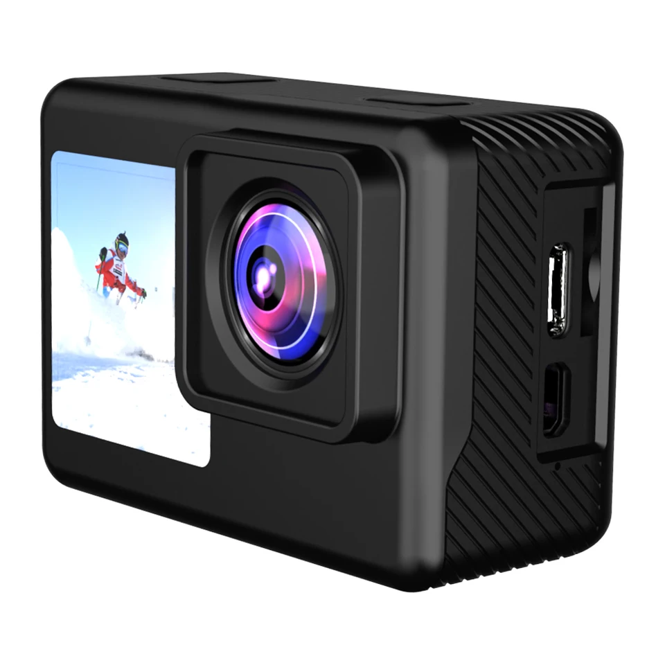 4K UHD Waterproof Action Camera with Dual Screen