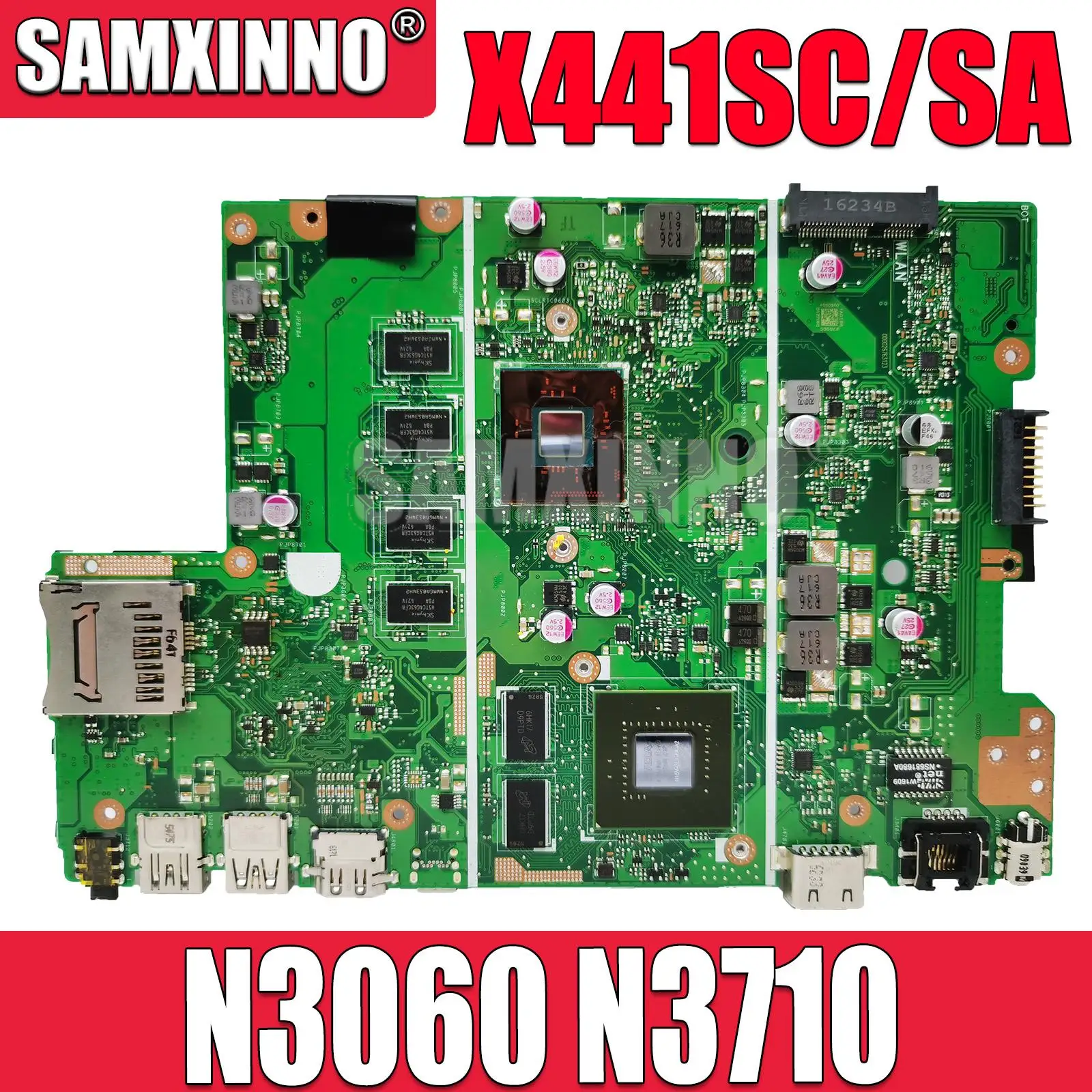 

Материнская плата ASUS X441SA X441SC A441SC A441SA F441S X441S A441S материнская плата для ноутбука N3050/N3060 N3700/N3710 2 ГБ/4GB-RAM