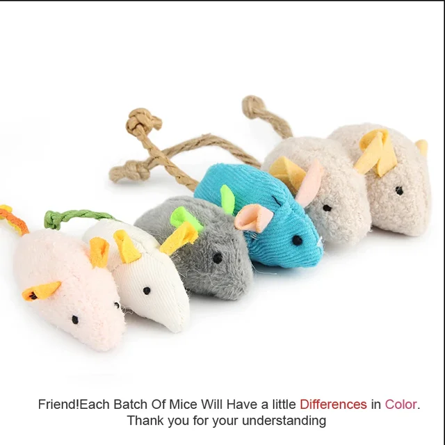 Hot  Interactive Plush Rat And Cat Toys With Durable Linen Perfect For Pet Safe For Indoor Play Pet toys 5