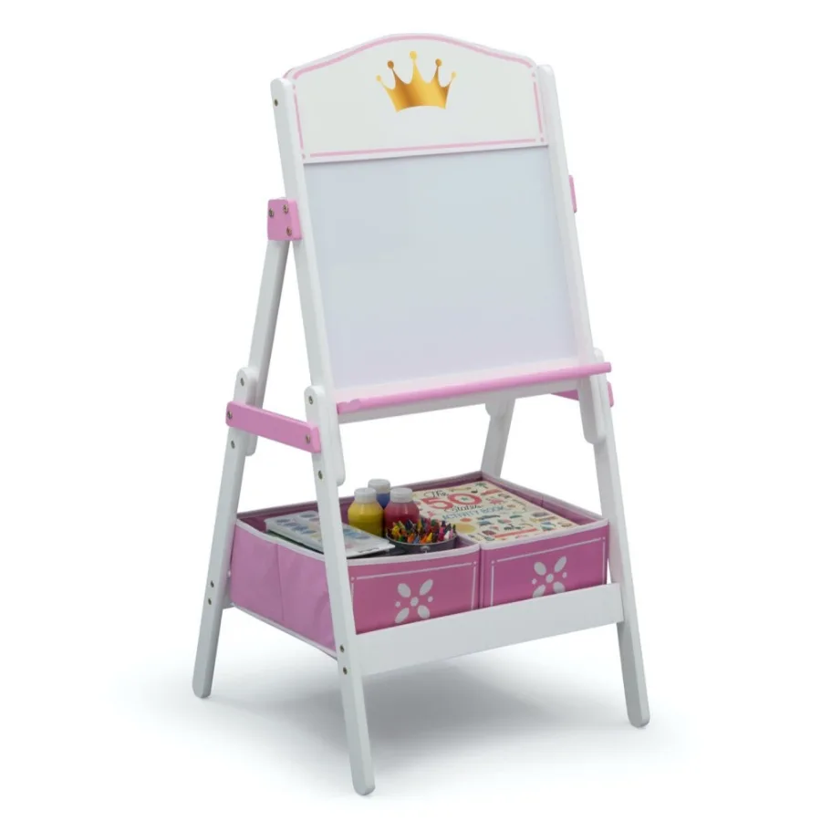 Wooden Activity Easel with Storage for Kids