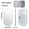 Led Bathroom Mirror for Wall Mounted Oval Lighted Vanity Mirror with Lights Backlit, Frameless Wall Mirror with Lights Anti-Fog 6