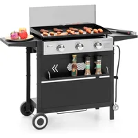 Flat Top Griddle Grill with Ceramic Coated Cast Iron Pan, Burner Propane Gas Griddle Grill,Flattop Grills for Outdoor Barbecue 1