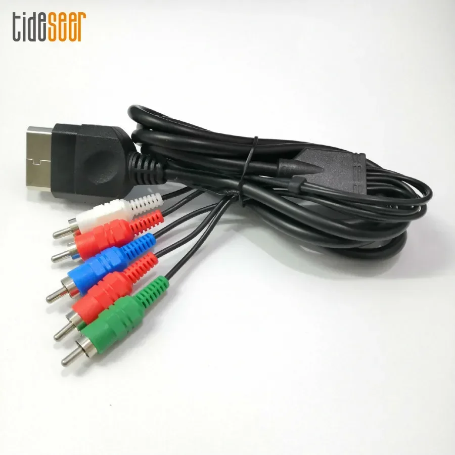 오리지널 Xbox 콘솔용 컴포지트 AV 케이블, 오디오 비디오 코드, 블랙, 1.8M, 5 RCA 컴포넌트, 200 개