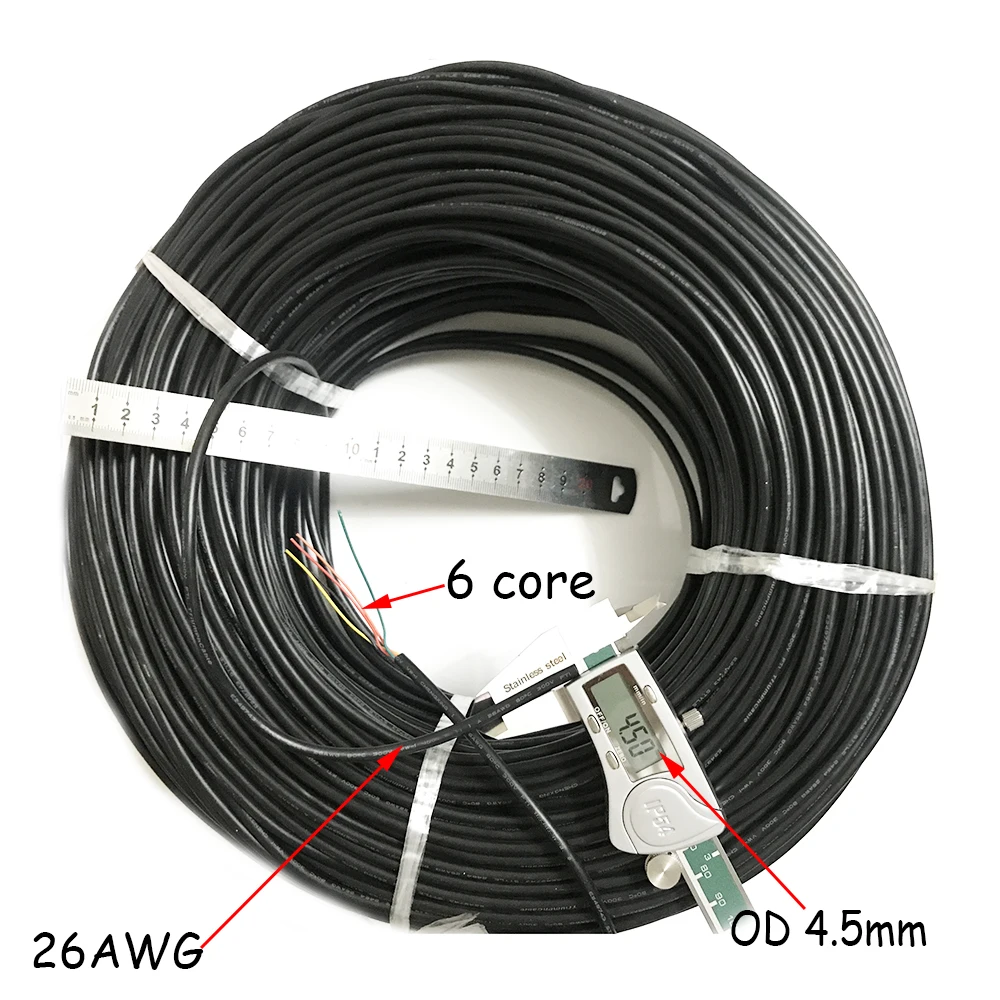 Details about   NEW 10Meter 26 AWG 2/3/4/5/6/8/10/12 Cores Copper Wire Conductor Electric Cable