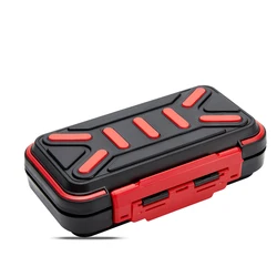 Portable Travel Pill Organizer and Storage Container with Independent Compartments (Black)