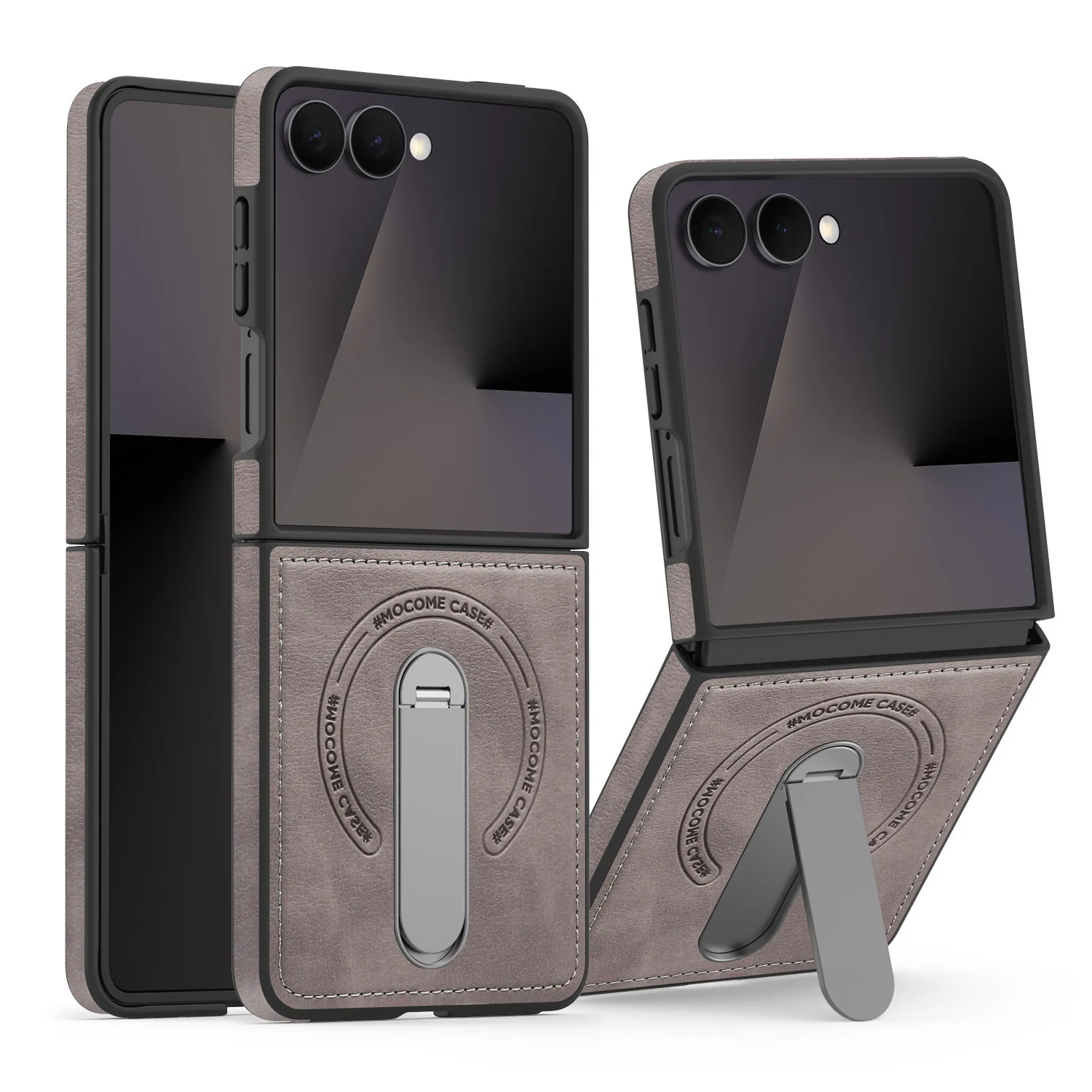 Vegan Leather 360° Rotating Stand Protective Case - Shockproof, Foldable Screen Cover