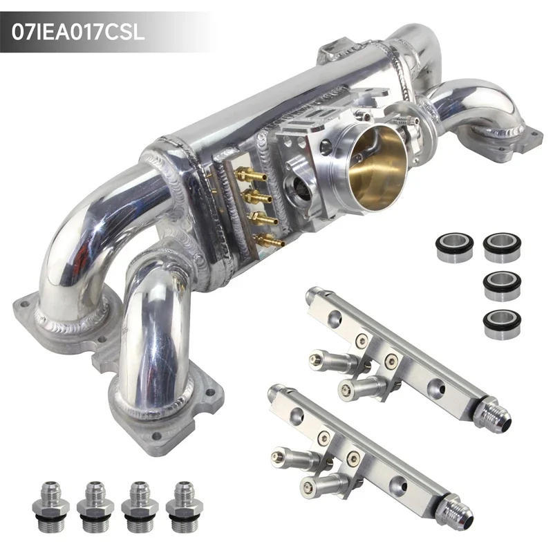 

Alloy Air Intake Manifold+Throttle Body+Oil Fuel Rail Kit For Subaru Impreza WRX STi EJ20 EJ25 Engine 2.0L/2.5L Turbo 2001-2007