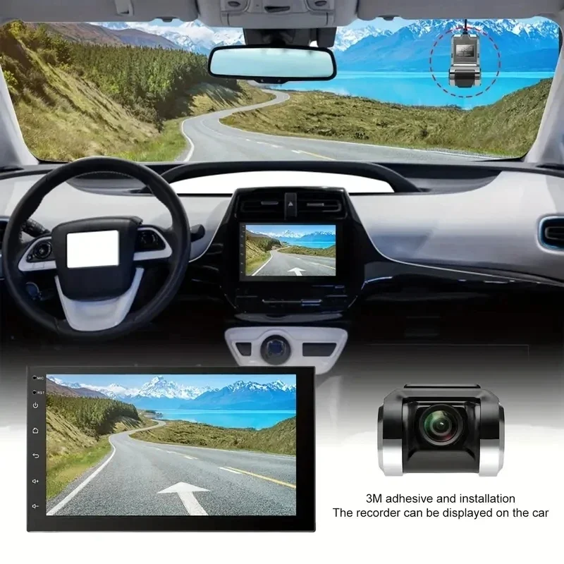 Car Android Navigator USB HD Driving Recorder Media Comes with ADAS Driving Assistance Function Car Dash Cam Camera 2