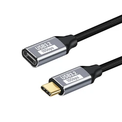 High - Speed 100W USB - C Extension Cable with 90 - Degree Design for 0.5m (B)