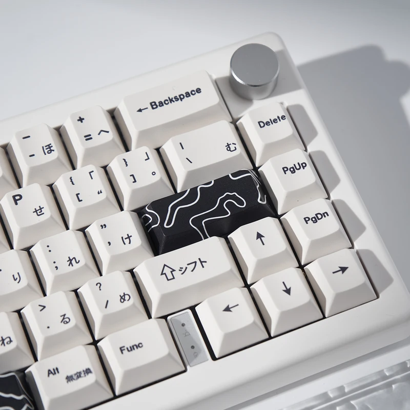 Coral Sea Keycap 4PCS Keycaps Cherry Profile Dye-Sub PBT Keycaps Space Bar 6.25U ESC Enter Custom Keycap For Mechanical Keyboard