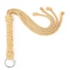 Woven horse whip Detachable metal ring 2