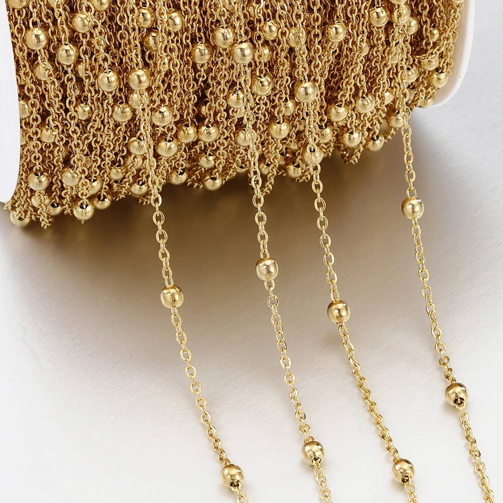 OUTILLAGE CYCLE,Rose Gold 18mm--Chaînes En Acier Inoxydable, Lot De 5