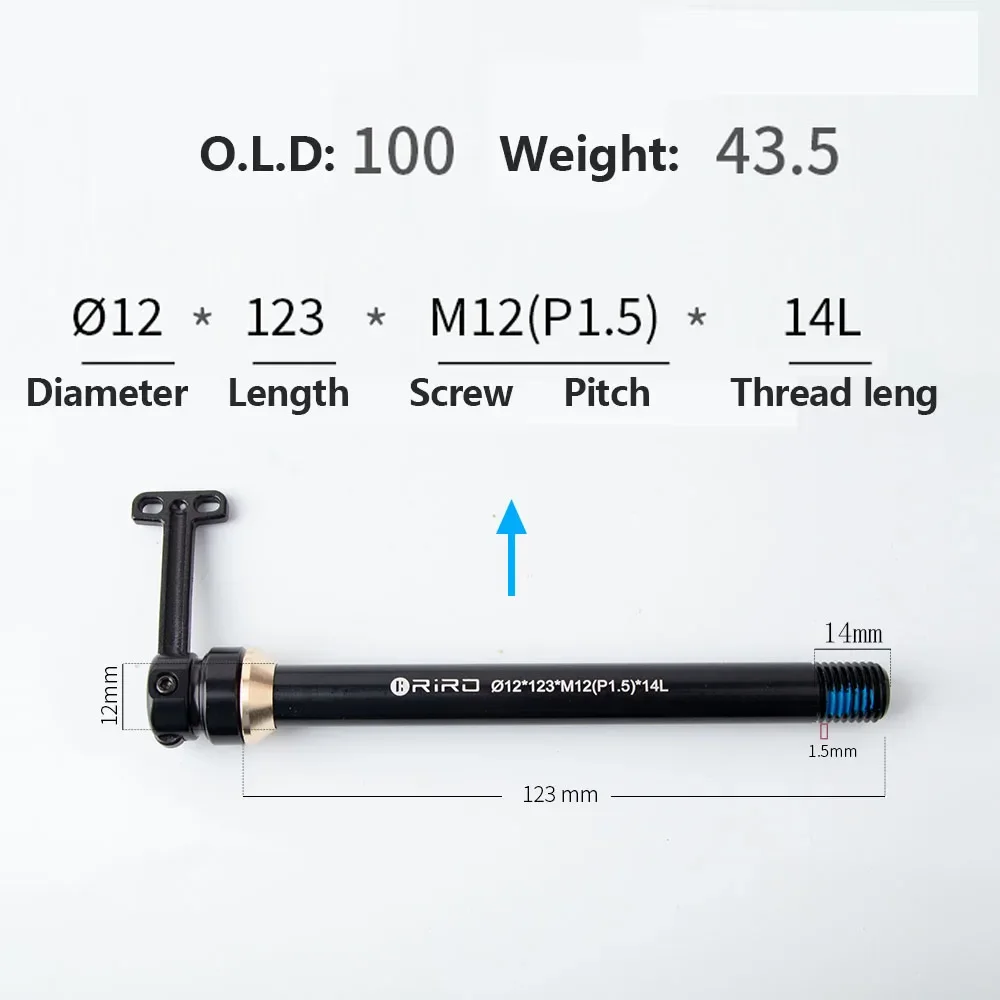 Bicycle Quick Release Thru Axle Rod with Hidden QR for Enhanced Cycling Performance