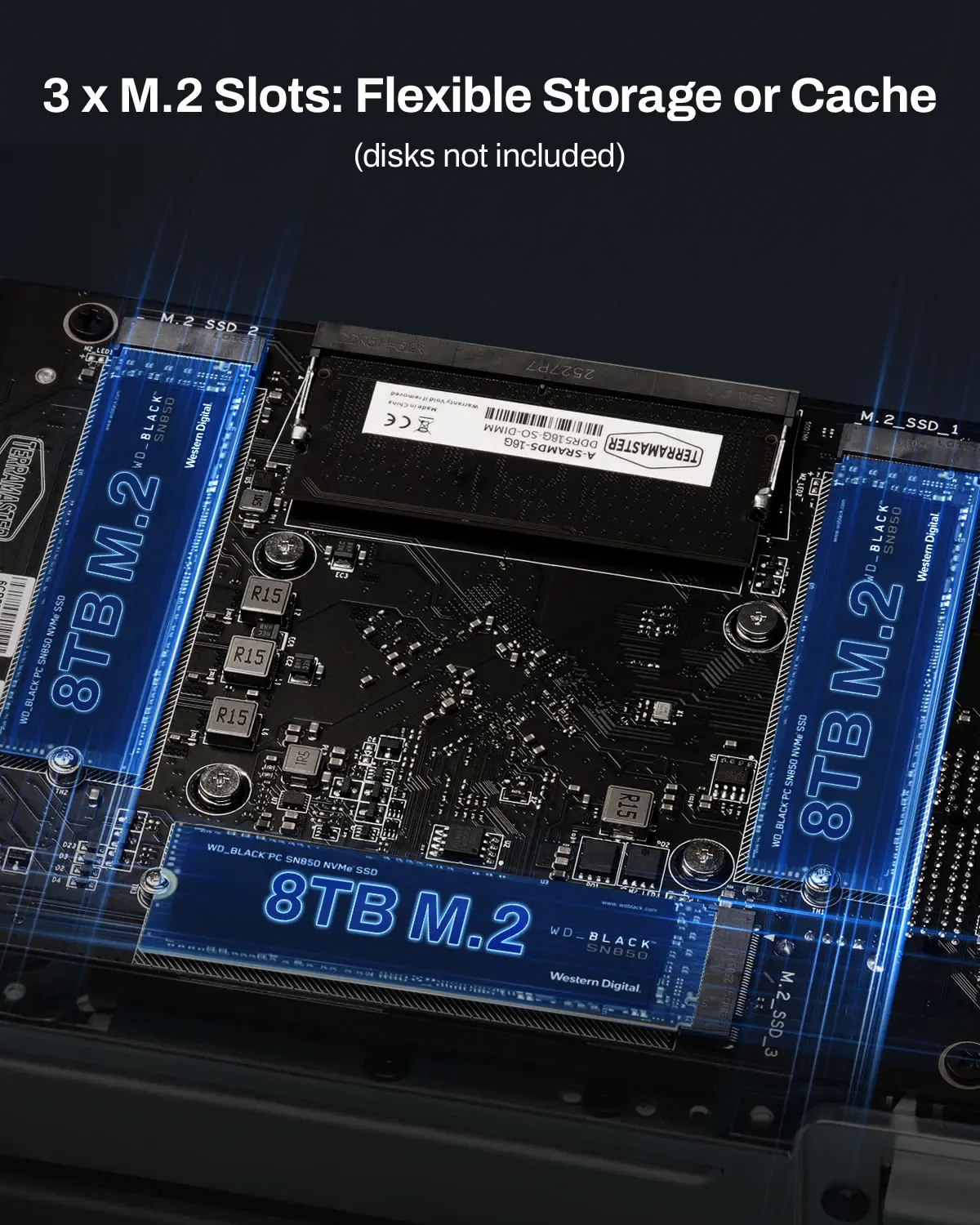 TERRAMASTER F4-425 Plus 4베이 NAS 스토리지 ? 인텔 N150 쿼드 코어 CPU, 16GB RAM, 네트워크 연결 스토리지 (디스크 미포함)