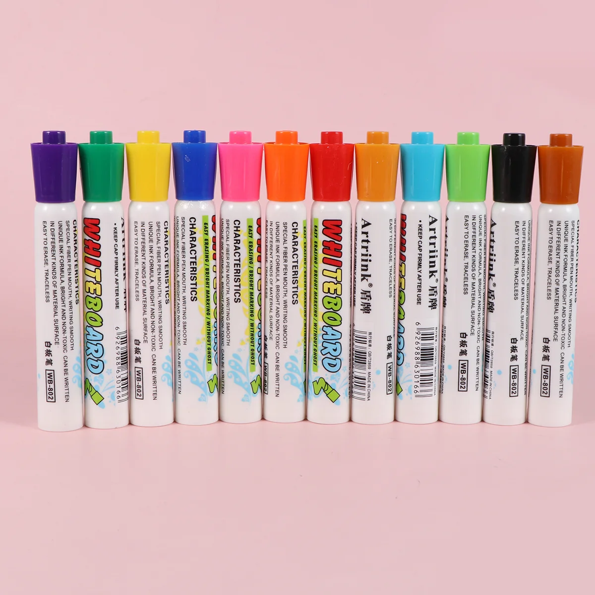 어린이용 화이트보드 마커, 닦기 쉬운 지워지는 펜, 건식 지우기 펜, 2 박스, 24PCs