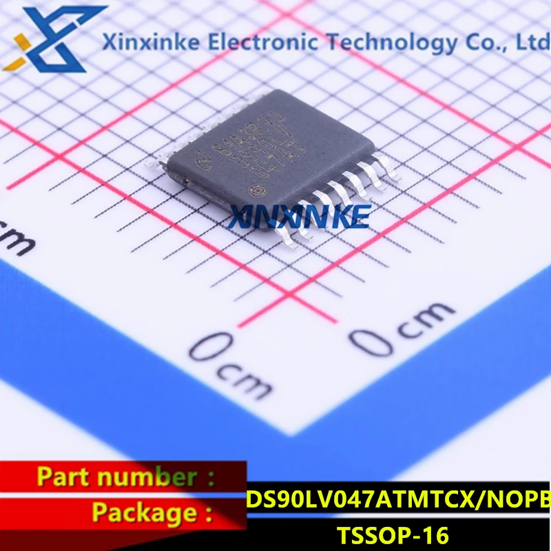 

DS90LV047ATMTCX/NOPB TSSOP-16 LVDS Interface IC 3V LVDS Quad CMOS Diff Line Driver