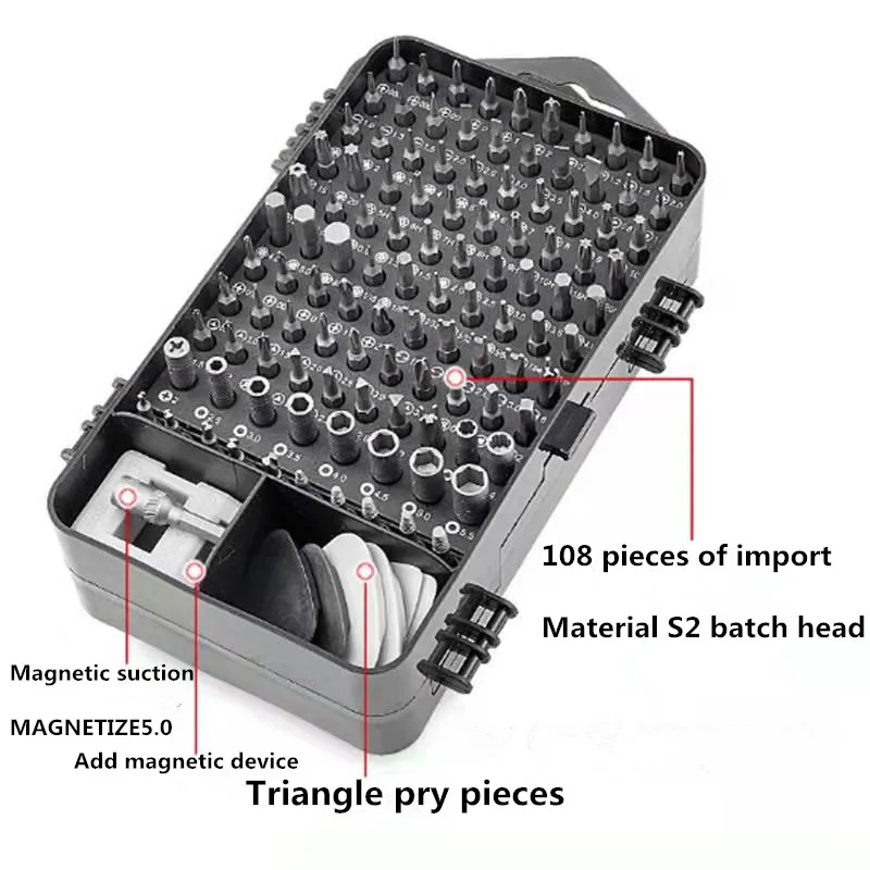 Screwdriver 115 in 1 set clock cell phone notebook disassembly and maintenance tools multifunctional screwdriver disassembly tools
