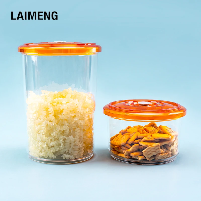 

LAIMENG пластиковый контейнер для хранения пищевых продуктов вакуумный контейнер с крышкой влагостойкий Кухонный Контейнер для сохранения свежести для вакуумного упаковщика S266