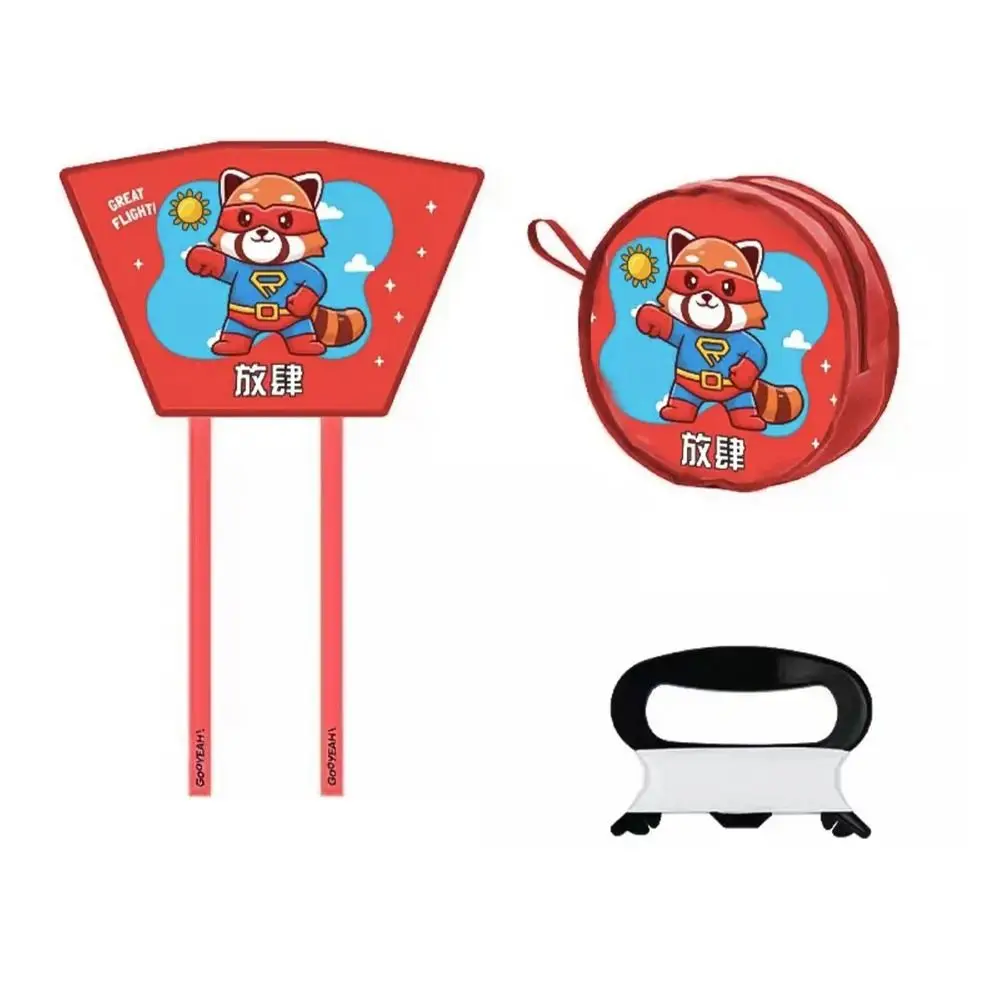 Spring Outing Pocket Kite Easy To Fly 50 Meter Kite Line Animal Wind Kites Family Trips Friends Game Foldable Kite 5
