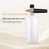1/4" Quick Connect Foam Gun, Adjustable Nozzle & Foam Bottle for High-Pressure Car Washing 6