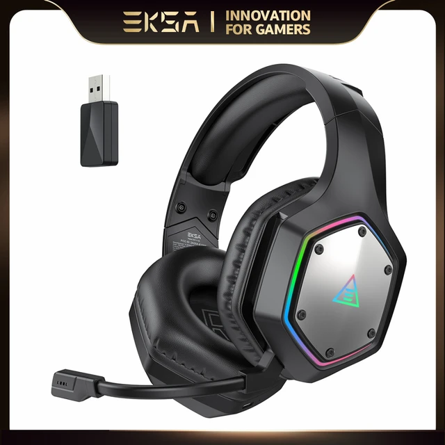 EKSA-auriculares inalámbricos E1000 WT audifonos con cable 2,4, dispositivo  de audio envolvente con micrófono ENC, baja latencia, para PC/PS4/PS5/Xbox,  7,1 GHz - AliExpress