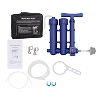 เครื่องกรองน้ำแบบพกพาใช้แรงดันมือ |   เครื่องกรองน้ำ 3 ขั้นตอน พร้อมอัตราการไหลเร็ว 1.5 ลิตร/นาที สำหรับใช้กลางแจ้ง ตั้งแคมป์ รถยนต์ เอาตัวรอด และเดินป่า 2