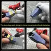 4 In 1 Details of carving Extra Ruler Detail Renovation Auxiliary Model Ruled steel Aids Ruler Hole Engraved Tool Engraving D5D4 5