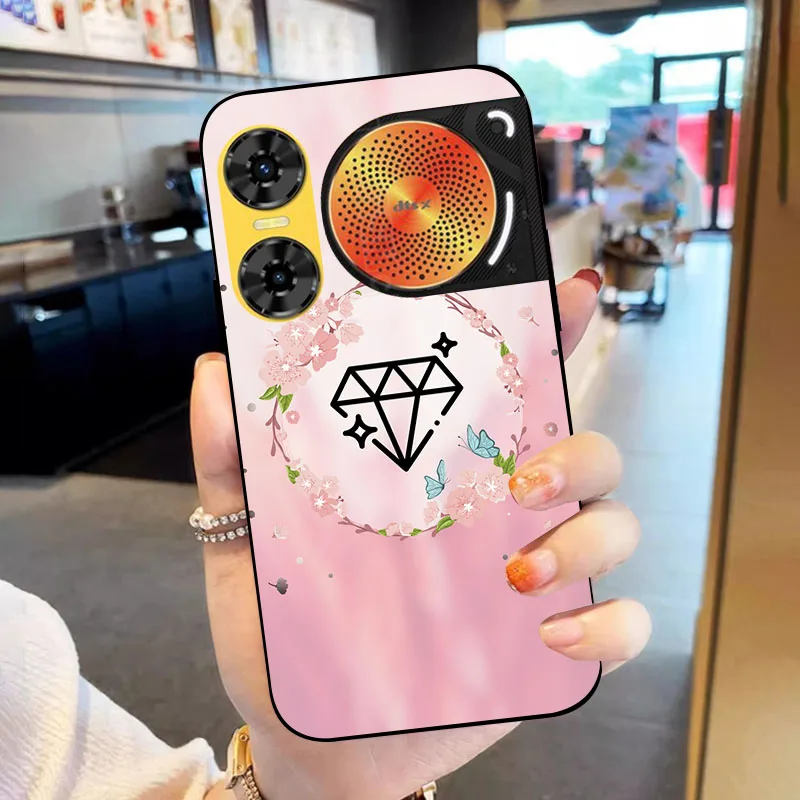 Flower Design Soft TPU Silicone Shockproof Bumper Back Cover