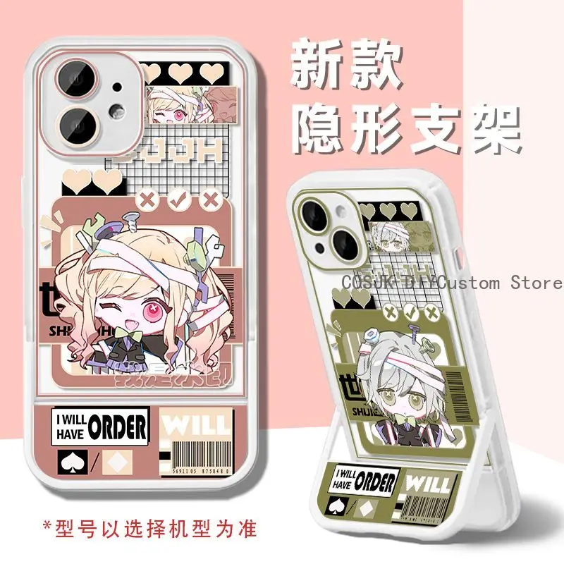Vivid Character Phone Case with Holder - Durable & Stylish Protective Gift