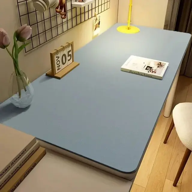 Leather Table cloth for Home Easy Clean Table Protector Waterproof Tea Coaster Large Desk Mat Anti-Slip Gamer Keyboard Mouse Mat 6