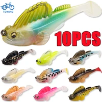10/5PCS Fishing Lure Soft Bait Jig Megabass Dark Sleeper Soft Lure 7g/10g/14g/20g Swimbait Wobblers Pike Bass Fishing Spinning 1