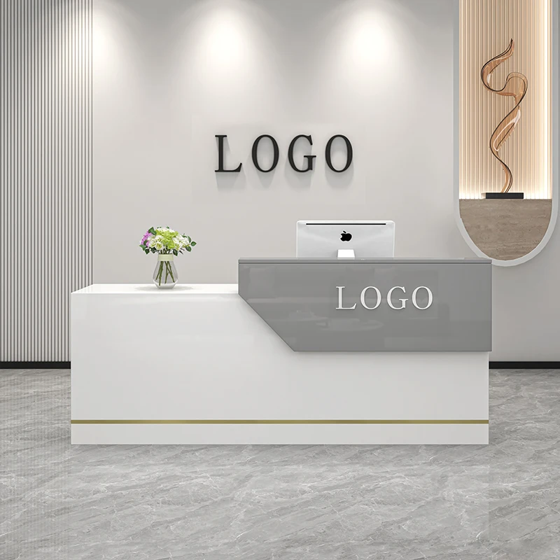 Simple Reception Desk Furniture Company Fronts Small Cashier Desk Bar Clothing Stores Beauty Salons Barber Shops Counter Table