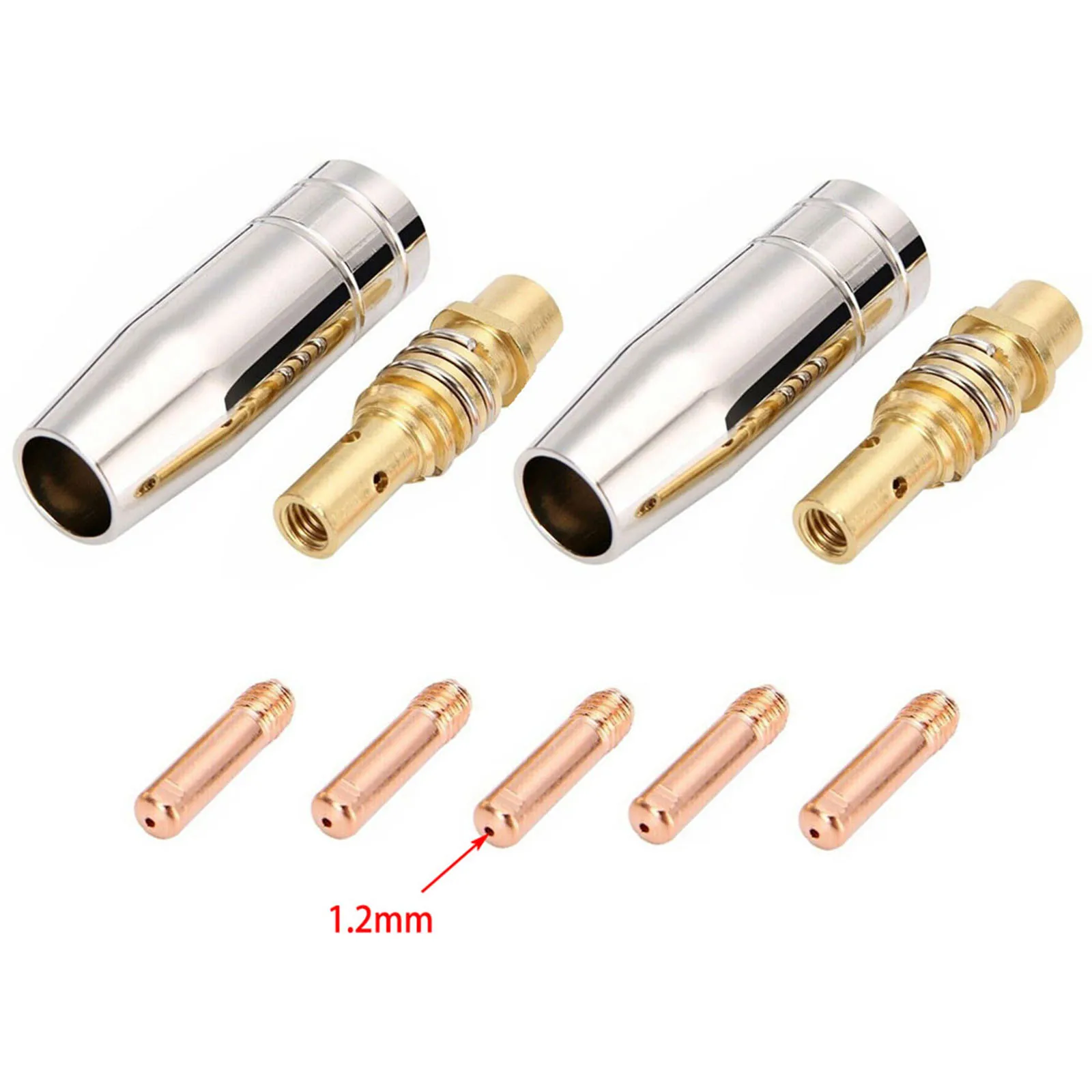 

9pcs 15AK Torch Welding Accessories Nozzles Contact Tips For MIG Welder 0.6mm/0.8mm/0.9mm/1.0mm/1.2mm Welding Accessories