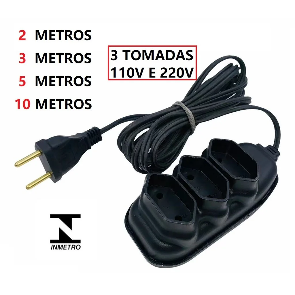Anexo Tomadas Compacta, 3 Extensão