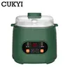 1L Automatic Stew Pot Spill proof Healthy Stew Cup Keep warm Multifunctional Food Steamer Ceramic Liner Soup Porridge Braised EU 1