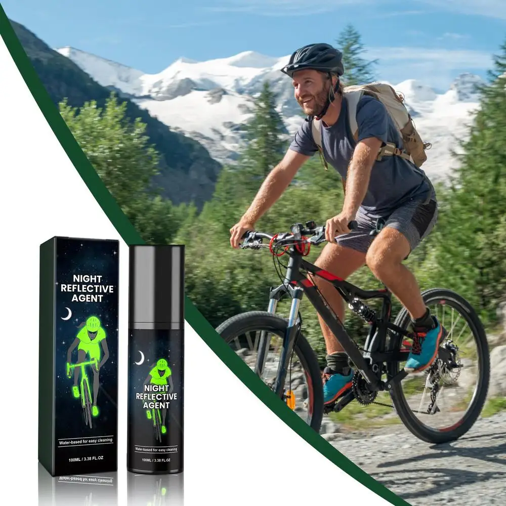 Description Picture 2 of itemReflective Spray Paint 100ml Glowing Paint For Bike Night Riding Long Lasting Reflective Glow Paint For Clothes Bicycles