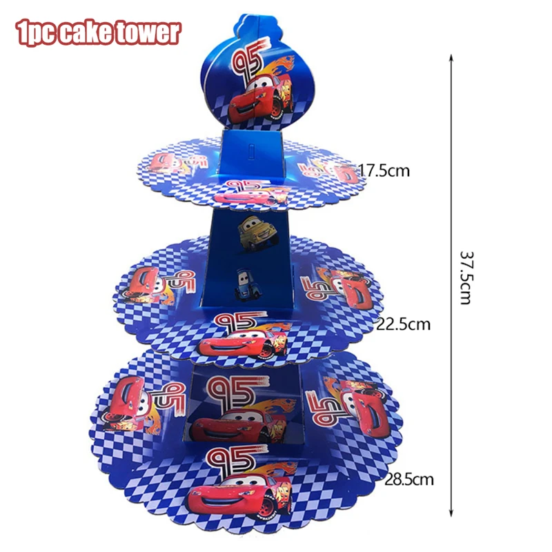 thumbnail image 1 of Nuevos globos de cumpleaños de Disney Cars, decoración de fiesta de dibujos animados de Lightning Mcqueen, servilletas de papel, platos, vasos, suministros para baby shower para niños, 1 of 5