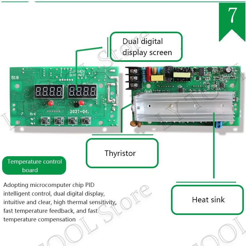 MS-50 250w Digital Lead-free Titanium Alloy solder pot melt tin 0.6KG temperatur