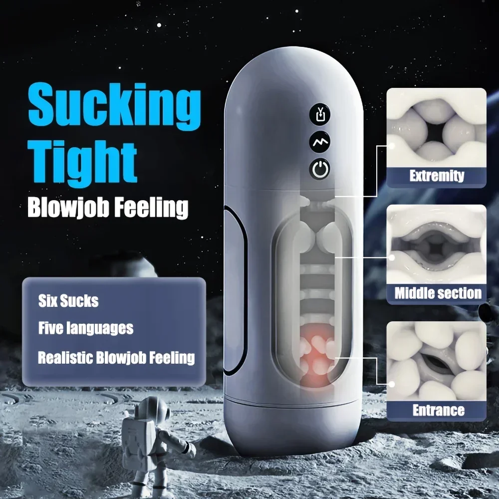 Sex Toy Male Masturbation Cup 56 Modes Sucking Vibrator Male Masturbator Cup Masturbation Machine Pussy Vaginas Sex Toys for Men Adults 18 Sexy Toys