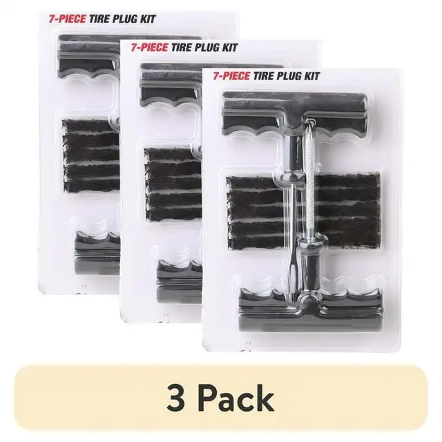 (3 pack) Hyper Tough 7 Piece Tire Repair & Maintenance Tool Kit 1