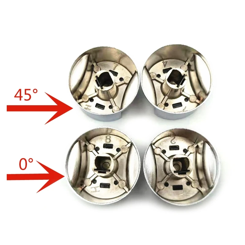 A6Hb 8Mm/0.31 ''Manopole Di Controllo Della Stufa A Gas Manopola Di Controllo Del Bruciatore Universale Manopola Di Controllo Del Piano Cottura In Met