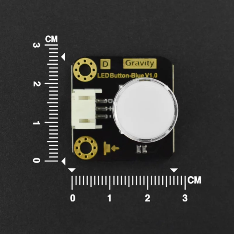 Gravity: Digital Button with Led Light Blue/White/Red/Green/Yellow Optional