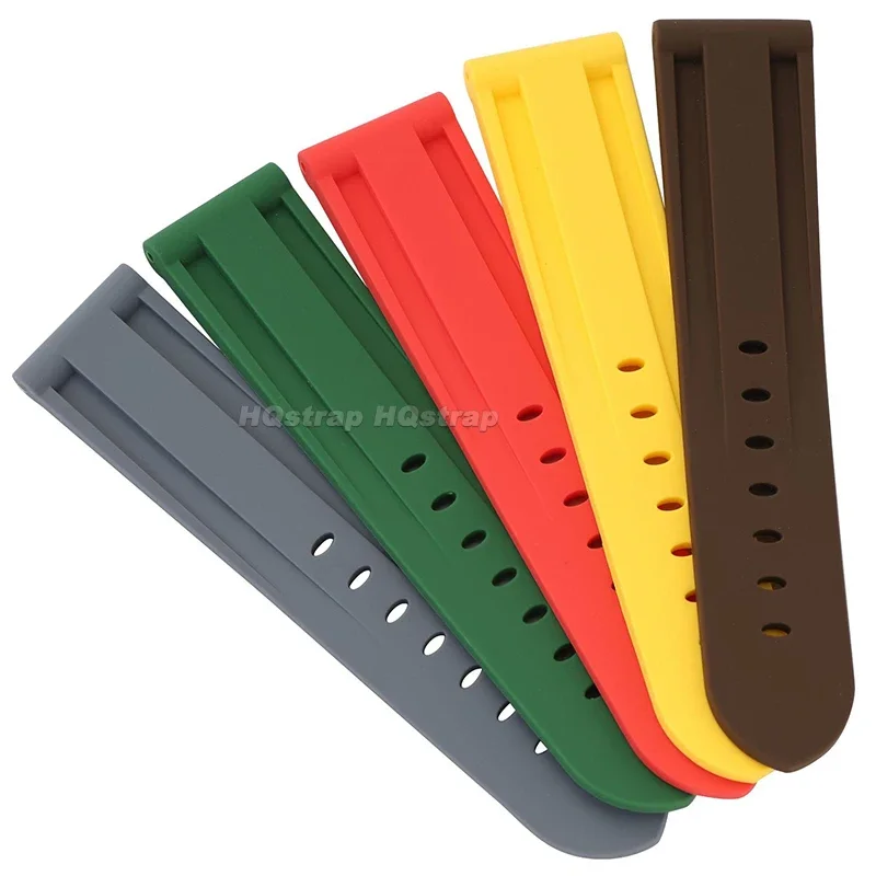 Premium Silicone Sport Watch Band - Waterproof Rubber Strap