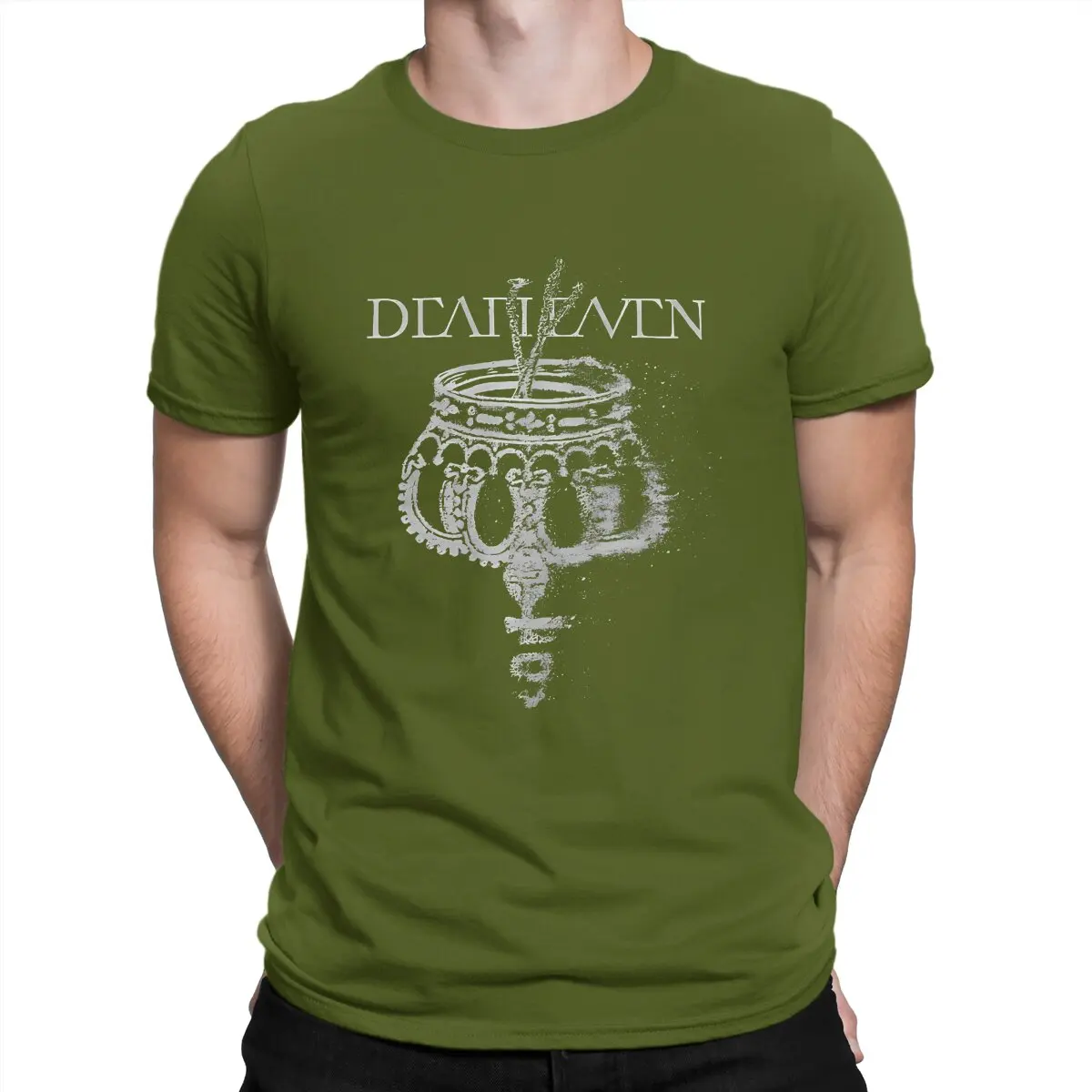 thumbnail image 1 of Camiseta Crown para hombre, camiseta de tela de manga corta y cuello redondo Deafheaven, divertida y de alta calidad, ideal como regalo., 1 of 7