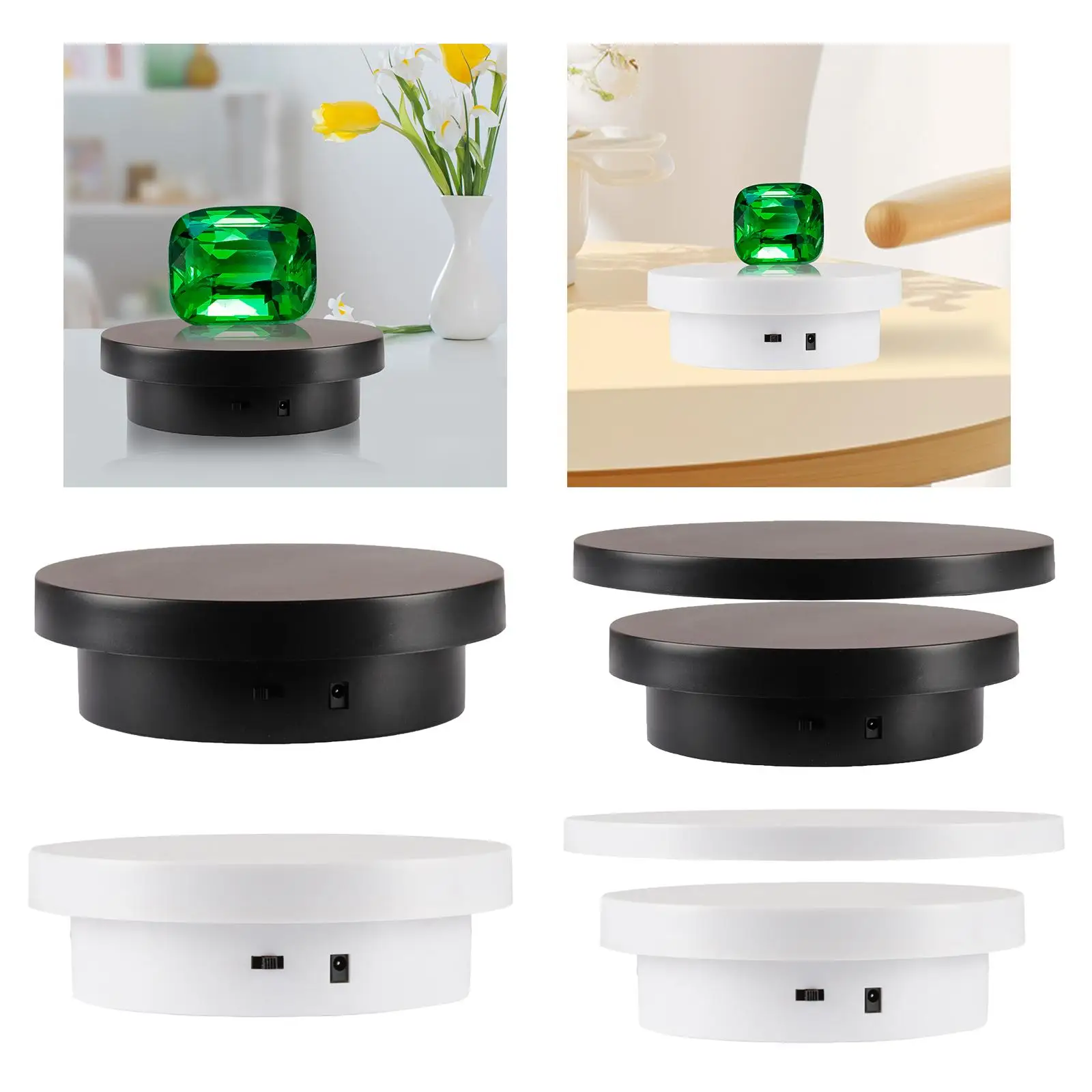 Electric Rotating Display Stand Electric Rotary Table 360 Degree USB Round